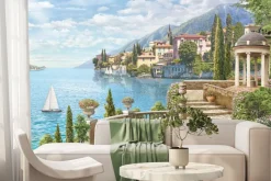 Fototapeta: Malowniczy krajobraz w widokiem na góry