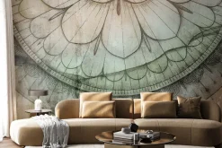 Fototapeta: Mandala na betonowym tle w stylu retro