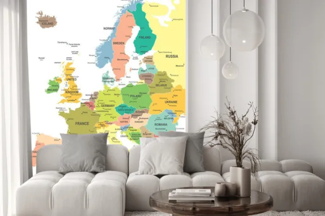 Fototapeta: Mapa europy - bardzo szczegółowe ilustracji wektorowych.