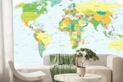 Fototapeta: Mapa świata - bardzo szczegółowe ilustracji wektorowych.