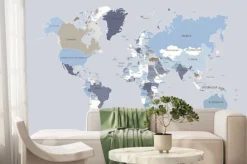 Fototapeta: Mapa świata w czterech kolorach