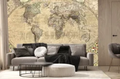 Fototapeta: Mapa świata w stylu vintage