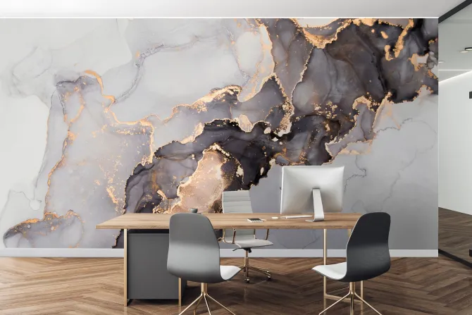 Fototapeta: Marmur abstrakcja ze złotem