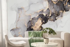 Fototapeta: Marmur abstrakcja ze złotem