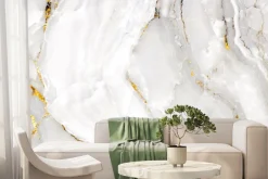 Fototapeta: Marmur kamienna tekstura ze złotem