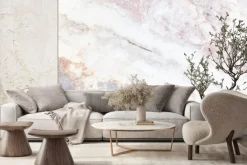 Fototapeta: Marmur kamienna tekstura z różowymi elementami