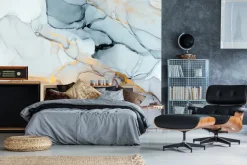 Fototapeta: Marmurkowy wzór abstrakcja ze złotem