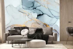 Fototapeta: Marmurkowy wzór abstrakcja ze złotem