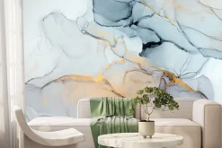 Fototapeta: Marmurkowy wzór abstrakcja ze złotem