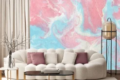 Fototapeta: Marmurowa tekstura różowy i niebieski kolor