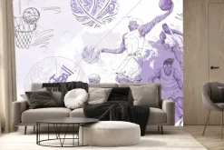 Fototapeta: Mężczyźni grający w koszykówkę