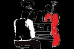 Fototapeta: Mężczyźni grający na fortepianie i wiolonczeli