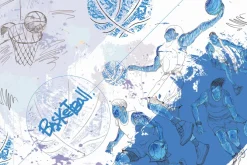 Fototapeta: Mężczyźni trenujący koszykówkę