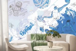 Fototapeta: Mężczyźni trenujący koszykówkę