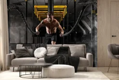 Fototapeta: Mężczyzna rzucający linami