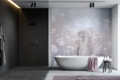 Fototapeta: Meduzy i ryby w podwodnym krajobrazie