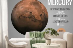 Fototapeta: Merkury - infograficzna prezentuje jedną z planet układu słonecznego