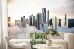 Fototapeta: Miasto ponad chmurami wieżowce