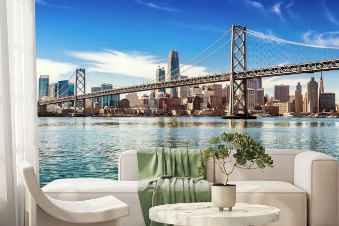 Fototapeta: Miasto san francisco w słoneczny dzień