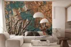 Fototapeta: Miedziano zielona tekstura w stylu vintage