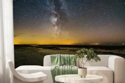 Fototapeta: Milchstraße am wattenmeer w st peter ording zły, nordsee in deutschland