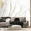 Fototapeta: Minimalist gray marble canvas abstract painting background with