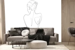 Fototapeta: Minimalistyczny akt kobiecy w stylu line art