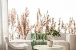 Fototapeta: Minimalistyczny wzór trzciny i traw