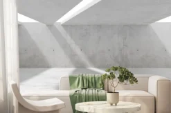 Fototapeta: Minimalistyczna betonowa przestrzeń oświetlona z góry