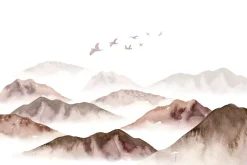 Fototapeta: Minimalistyczny krajobraz gór