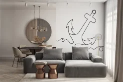 Fototapeta: Minimalistyczny szkic kotwicy