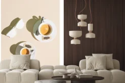 Fototapeta: Minimalistyczna kompozycja kawowa na świetlistym tle