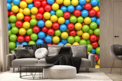 Fototapeta: Mixed background color balls