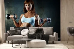 Fototapeta: Młoda kobieta sportowa