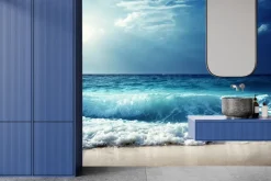 Fototapeta: Morski piaszczysty brzeg w słoneczny dzień