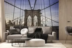 Fototapeta: Most brookliński o zachodzie słońca