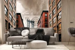 Fototapeta: Most manhattan w dzielnicy dumbo