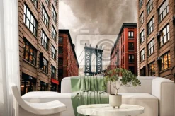 Fototapeta: Most manhattan w dzielnicy dumbo