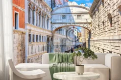 Fototapeta: Most westchnień nad kanałem w wenecji