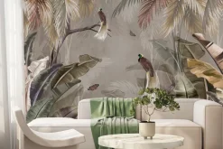 Fototapeta: Motyle i ptaki wśród kolorowych liści