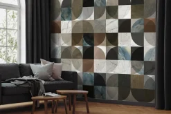 Fototapeta: Mozaika naturalnych barw w symetrii form