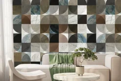 Fototapeta: Mozaika naturalnych barw w symetrii form