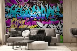 Fototapeta: Mur na ulicy z kolorowym graffiti