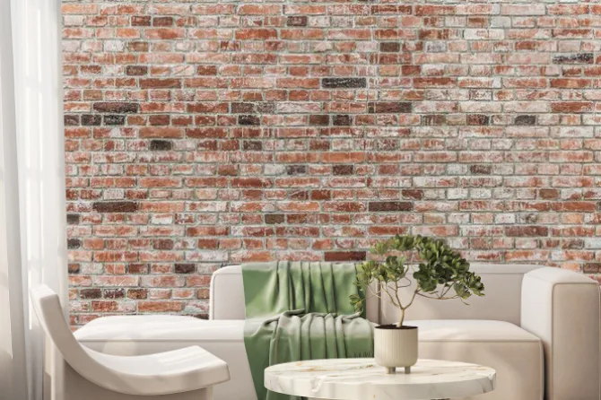 Fototapeta: Mur z czerwonej cegły