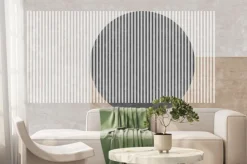 Fototapeta: Mural geometryczny z okręgiem w środku