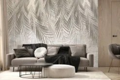 Fototapeta: Mural z jasnymi wiszącymi liśćmi