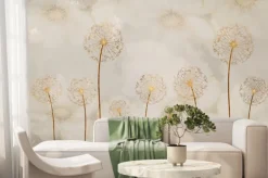 Fototapeta: Mural z pozłacanymi dmuchawcami