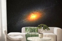 Fototapeta: Najjaśniejszą galaktyką na tle ciemnego nieba z gwiazdami