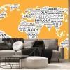 Fototapeta: Napisy hello w różnych językach jako mapa świata