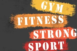 Fototapeta: Napisy sportowe na siłownie